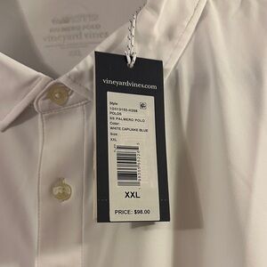 Vineyard Vines Men's White Palmer Polo - XXL